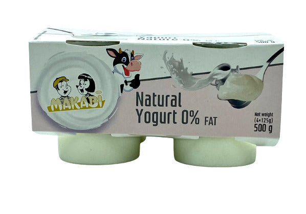 0% Fat Yogurt 125 g 1/4