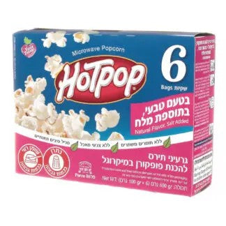 Hotpop popcorn with salt 6*100 g