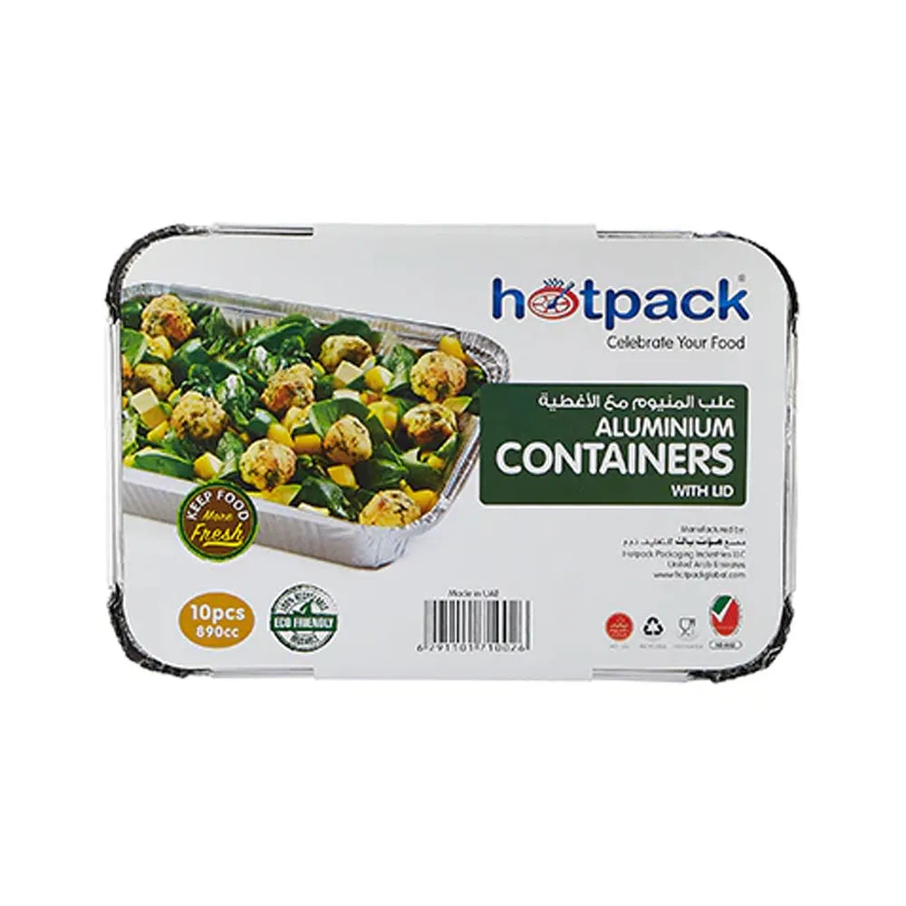 Aluminium Container 10 Pc - 890 cc