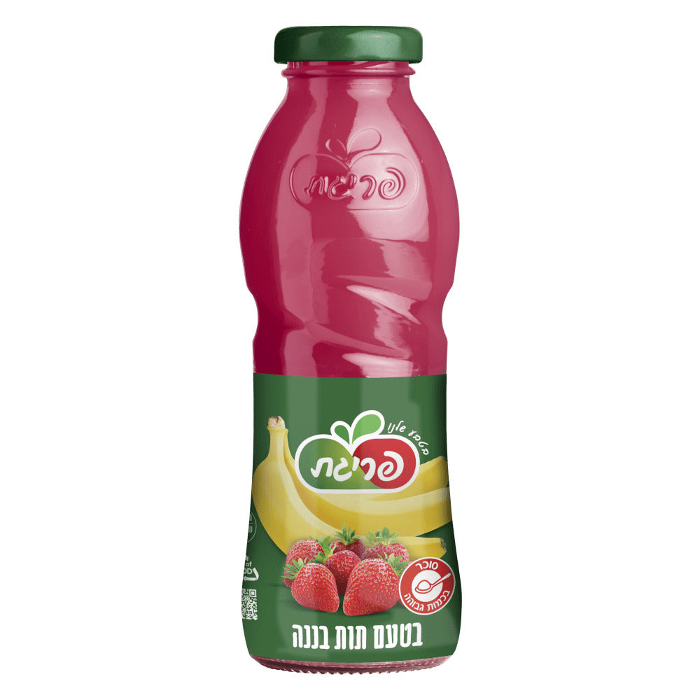 Prigat Strawberry-Banana Glass Bottle 330ml