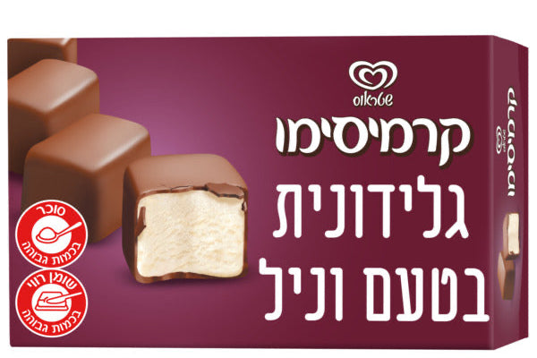 Chocolate-Vanilla Coated Ice Cream Snack