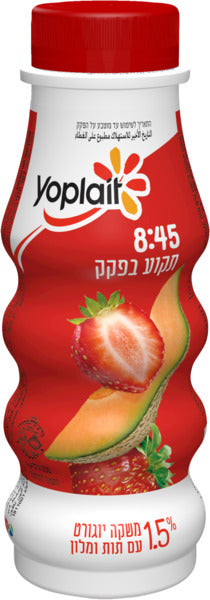 Yoplait yogurt drink with strawberry and melon flavor