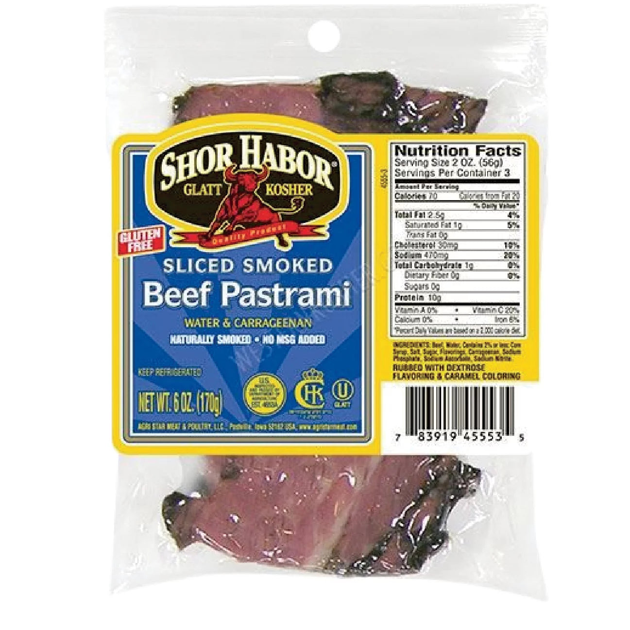 Sliced Beef Smoked Pastrami