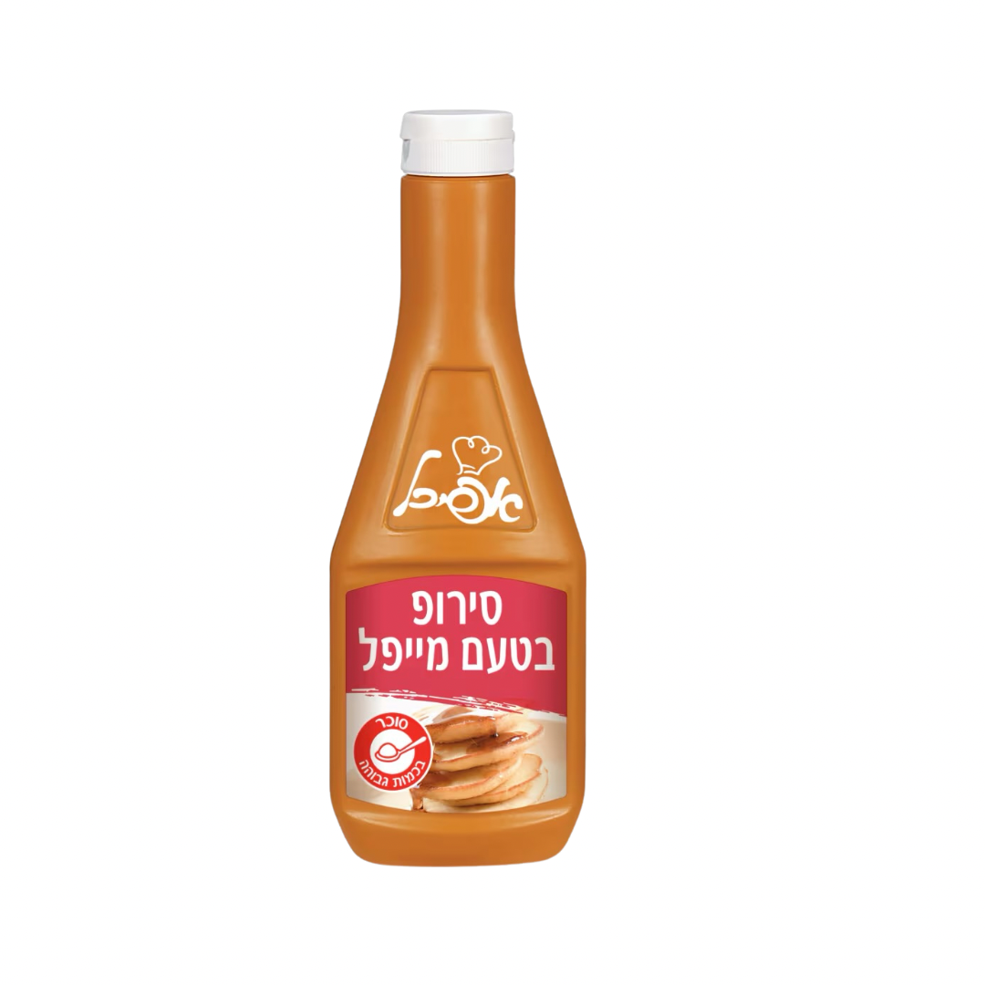 סירופ בטעם מייפל בקבוק לחיץ