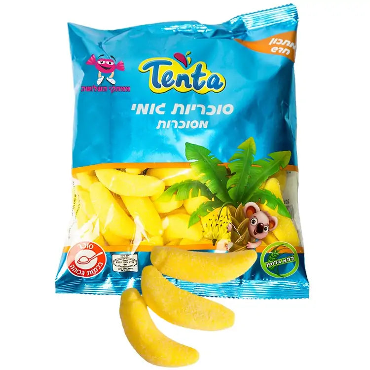 Sugared banana gummies