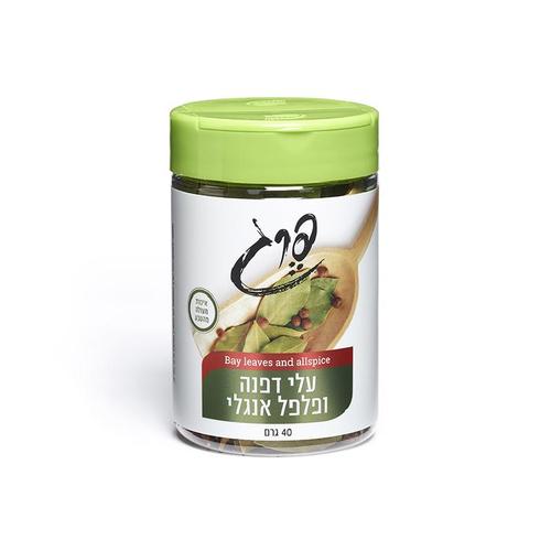 עלי דפנה ופלפל אנגלי