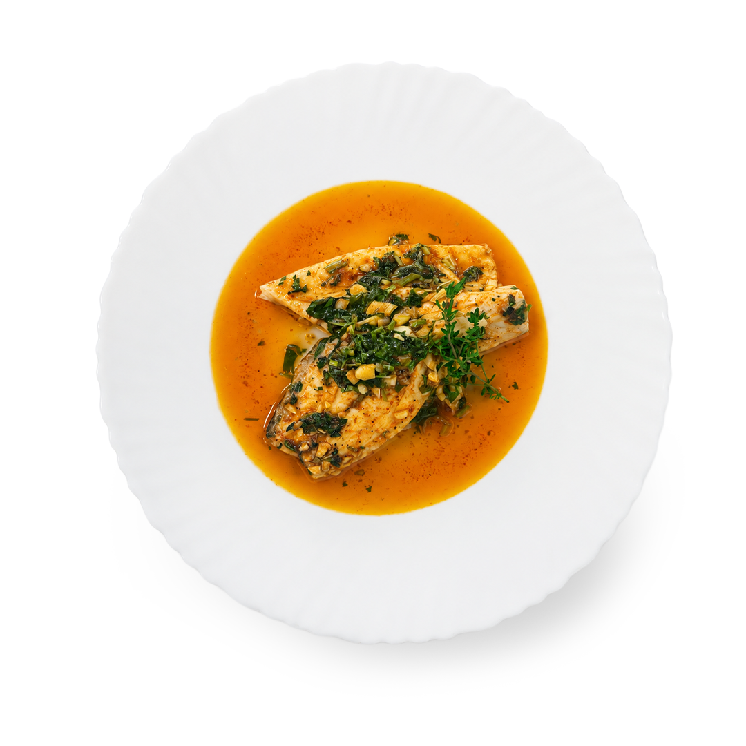 Fillet Seabass with Wine & Herbs