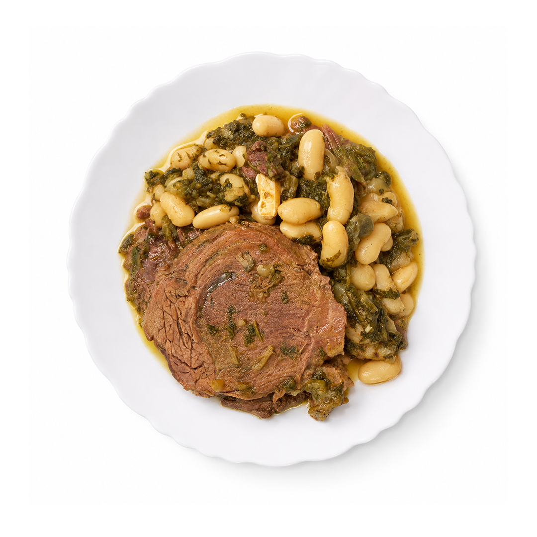 Beef Stew Spinach & White Bean
