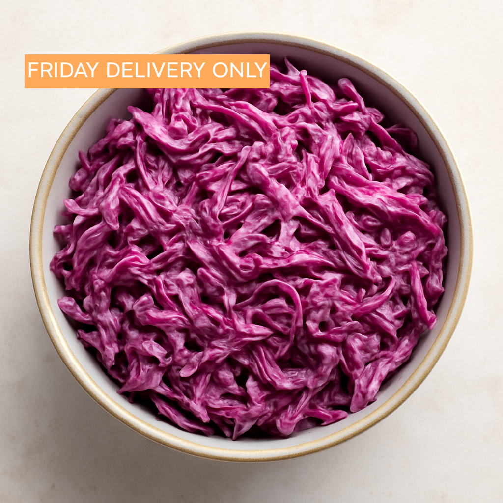Red Cabbage Coleslaw with Mayo