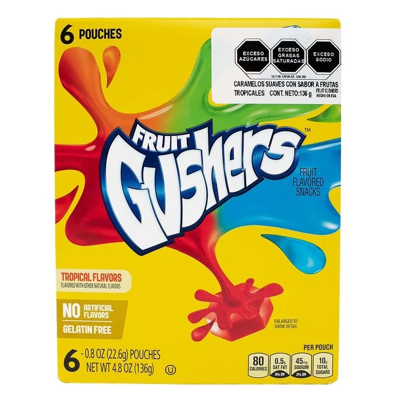 Betty Crocker Gushers Tropical 4.8 Oz