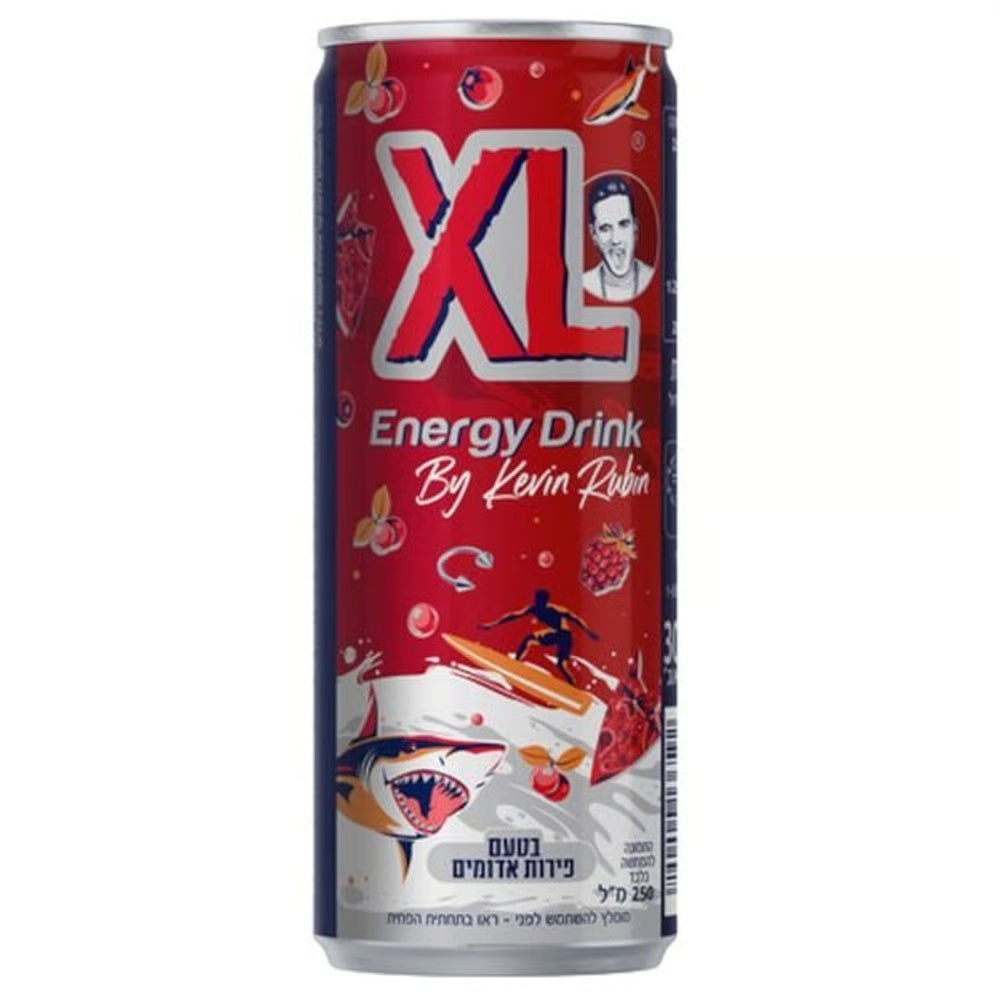 Excel Energy Drink Can Red Fruits