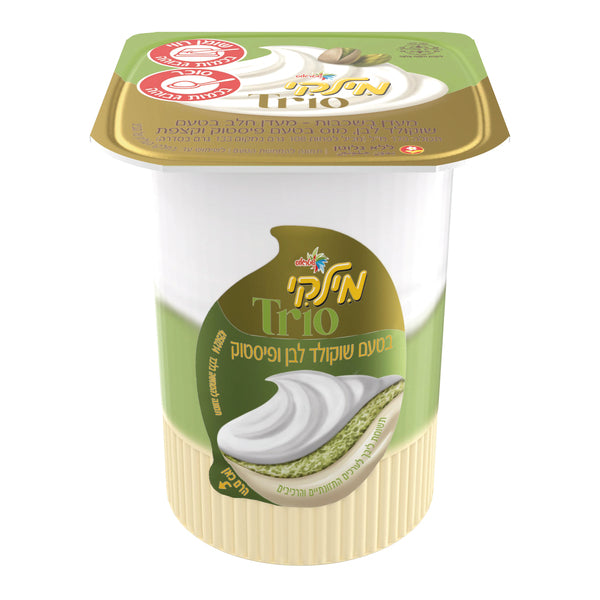 מילקי שכבות בטעם שוקולד לבן ופיסטוק