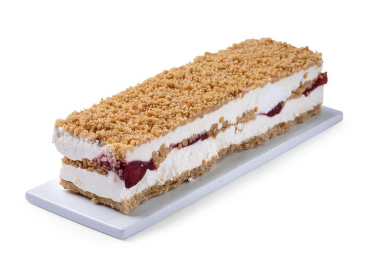 Cheese and Strawberry Flavored Cake