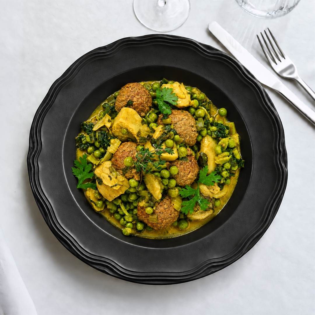 Meatballs with Peas