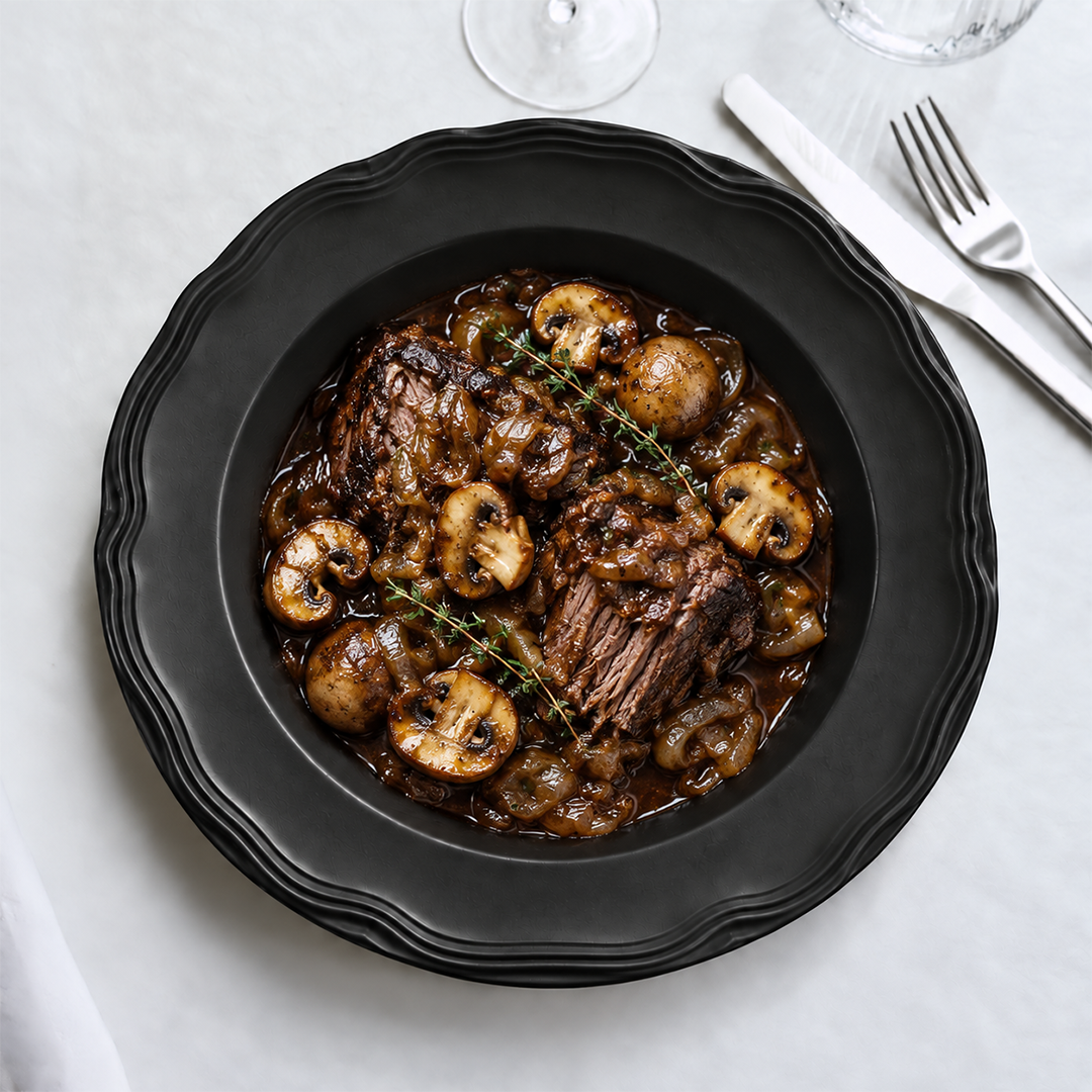 Beef Pot Roast with Mushroom Sauce