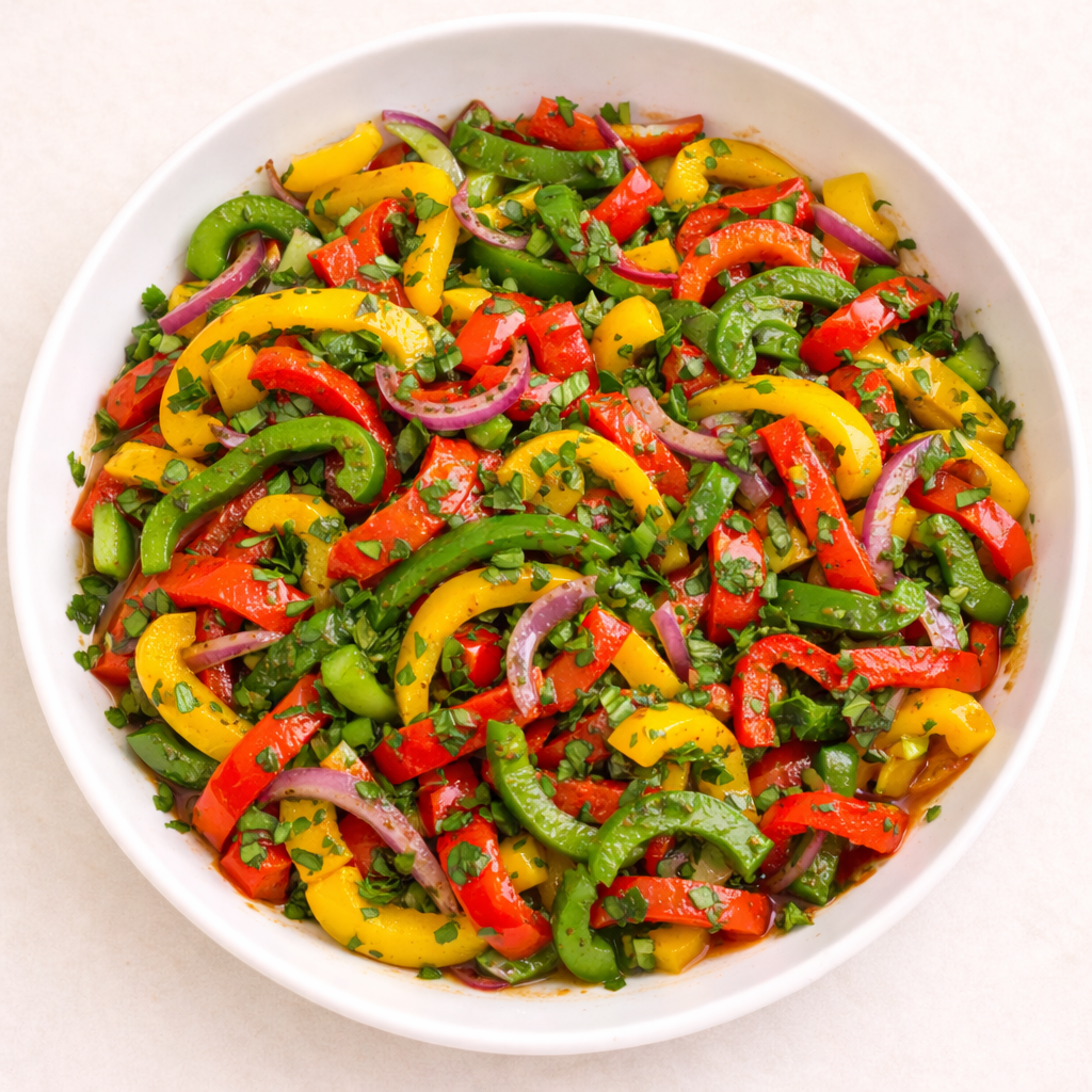 Trio Pepper Salad - 250 gm
