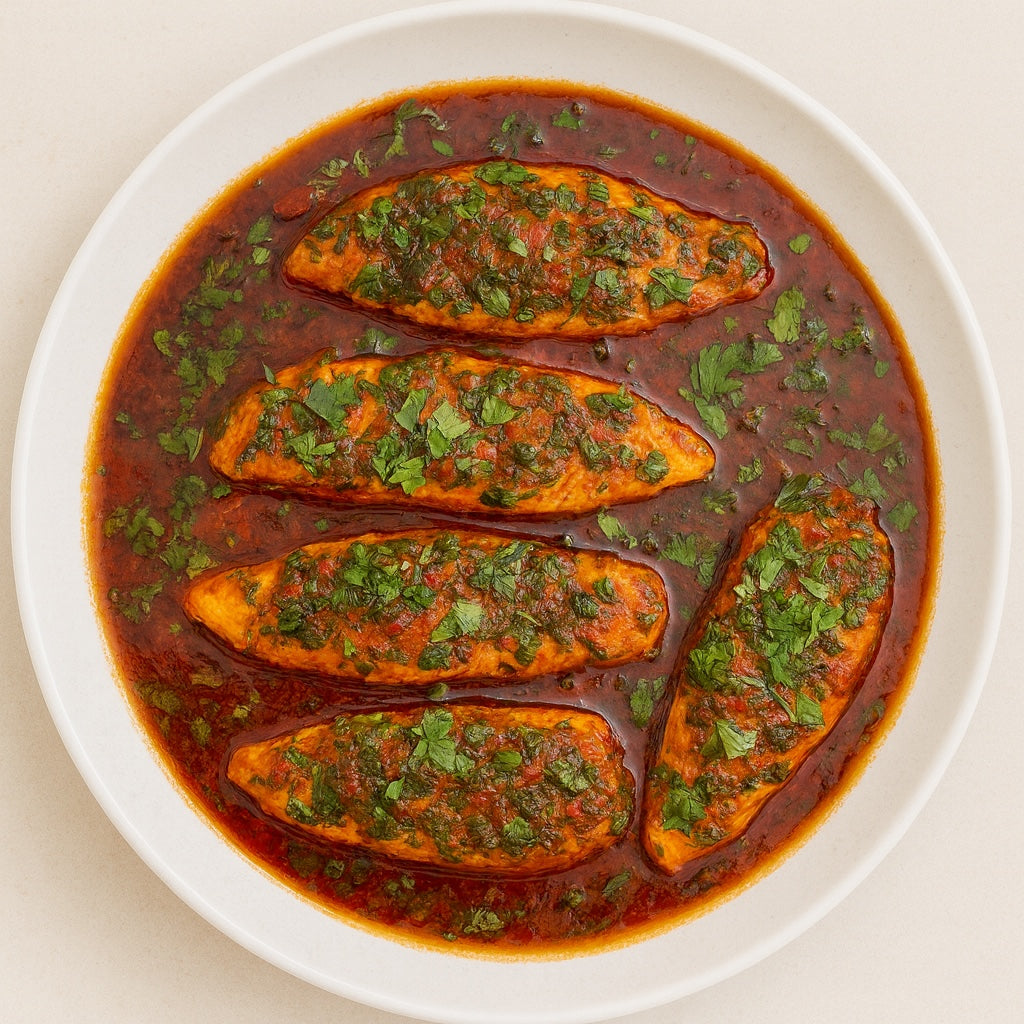 Salmon in Moroccan Sauce