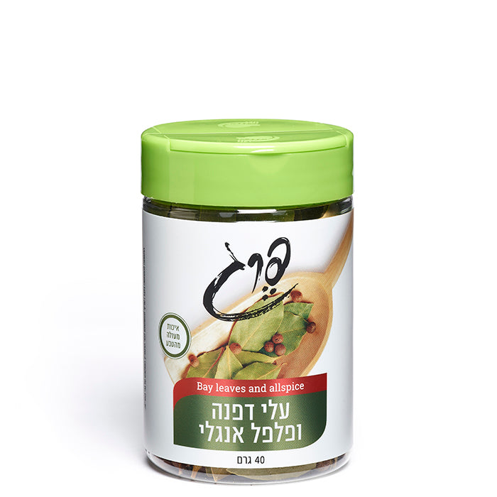 עלי דפנה ופלפל אנגלי