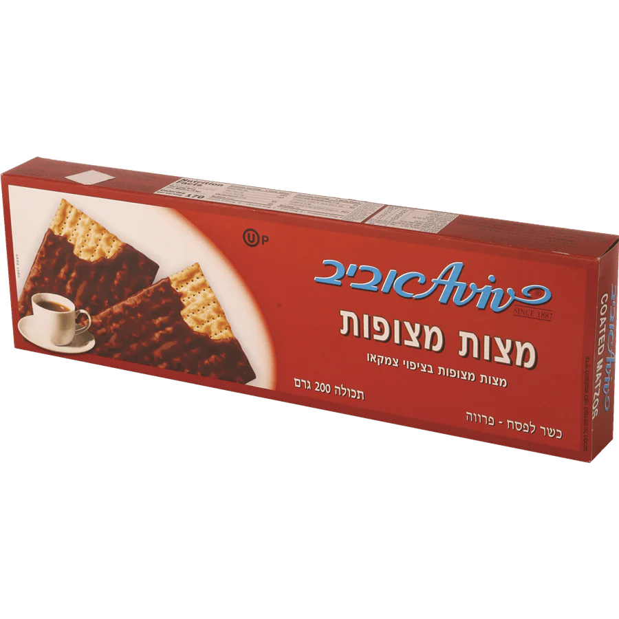Chocolate-coated matzah fur 200 grams