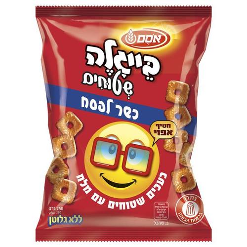 Flat pretzels with coarse salt KFP